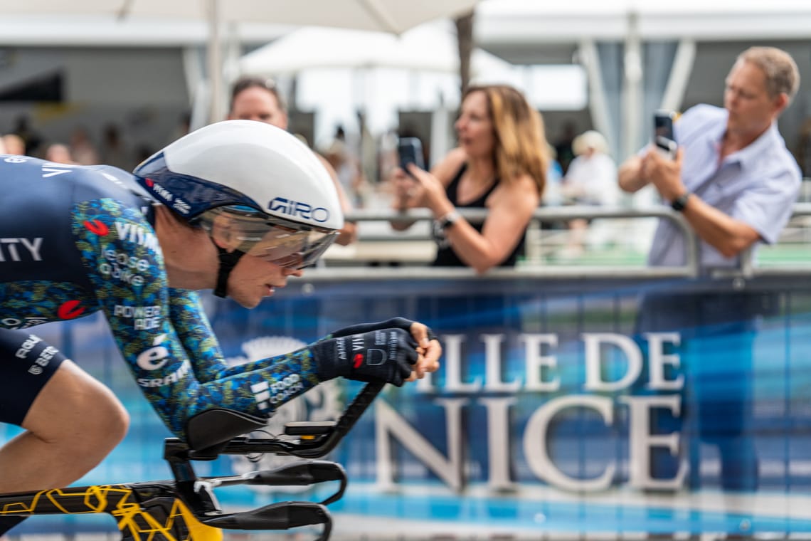 Bart Lemmen à l'arrivée du Tour de France 2024 à Nice