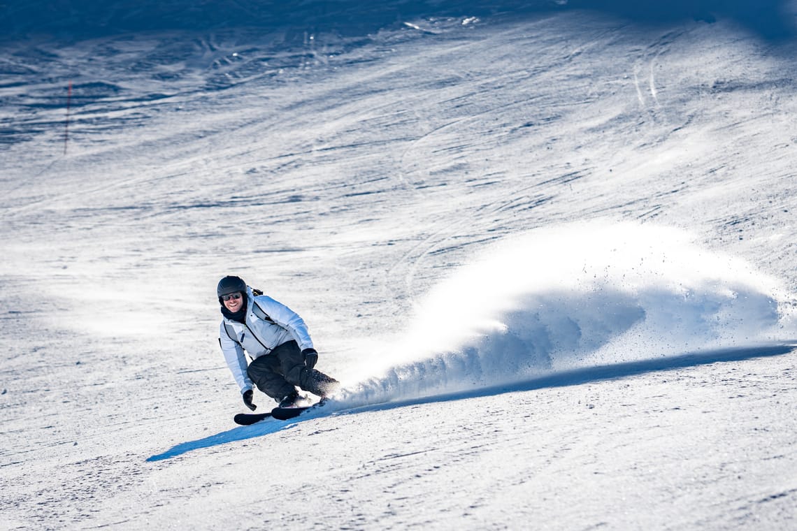 Skieur à Saint-Sorlin d'Arves en 2024