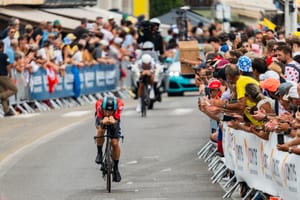 Victor Campenaerts à l'arrivée à Nice du Tour de France 2024