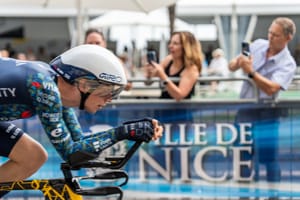 Bart Lemmen à l'arrivée du Tour de France 2024 à Nice