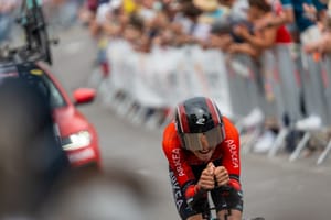 Kevin Vauquelin à l'arrivée à Nice du Tour de France 2024